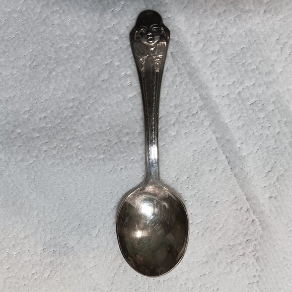 Vintage Gerber's Silverplate Baby Feeding Spoon Winthrop Silver Plate - Picture 1 of 2